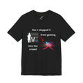 V has been stopped from getting into the crowd Tee